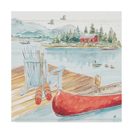 Trademark Fine Art Daphne Brissonnet 'Lake Moments Iii' Canvas Art, 35x35 WAP04613-C3535GG